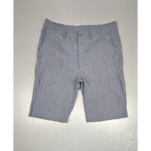 BKE Shorts Mens 34 Gray Wesley Hybrid Standard Fit Casual Stretch Chino